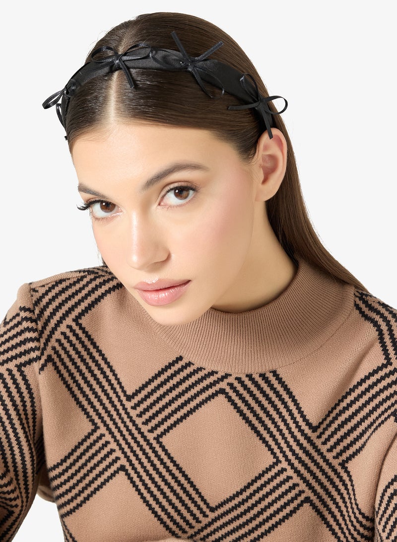 Khizana Bow Detail Hairband - Image 4