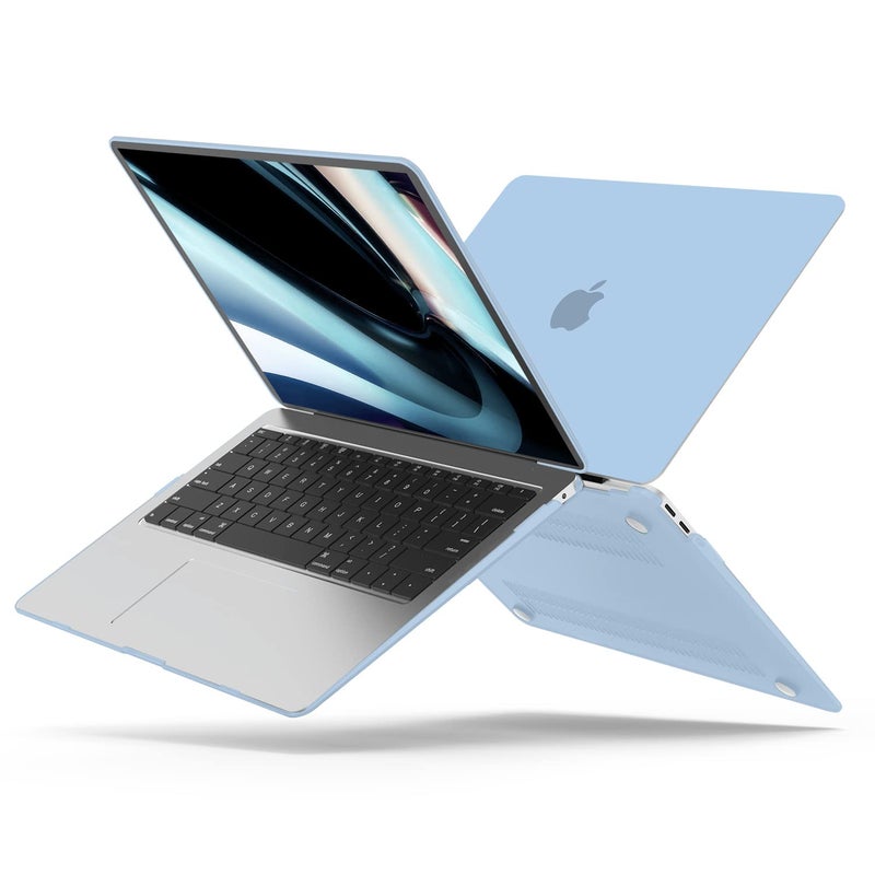 B BELK Compatible with MacBook Air 15 inch Case 2026 2025 2024 2023 Release M4 M3 M2 A3241 A3114 A2941 Liquid Retina Display, Matte Plastic Hard Shell Case +Keyboard Cover +Screen Protector, Airy Blue - Image 5