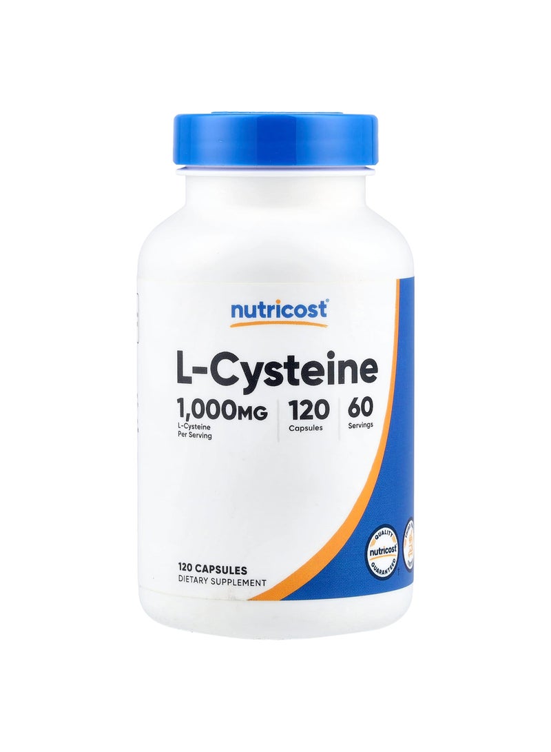 Nutricost L-Cysteine, 120 Capsules (500 mg per Capsule)