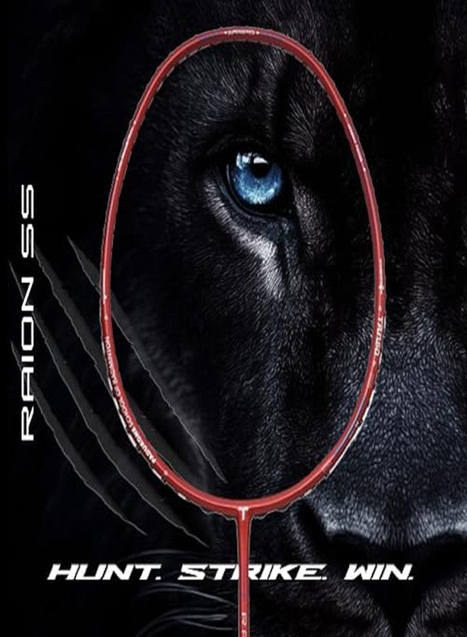 TANSO Raion SS Strung Badminton Racket (34 Lbs Tension, Recommended by Padukone School of Badminton, 77 Grams Ultra Light Weight Full Carbon Fiber with Premium Strings and Full Racquet Cover) - Image 3