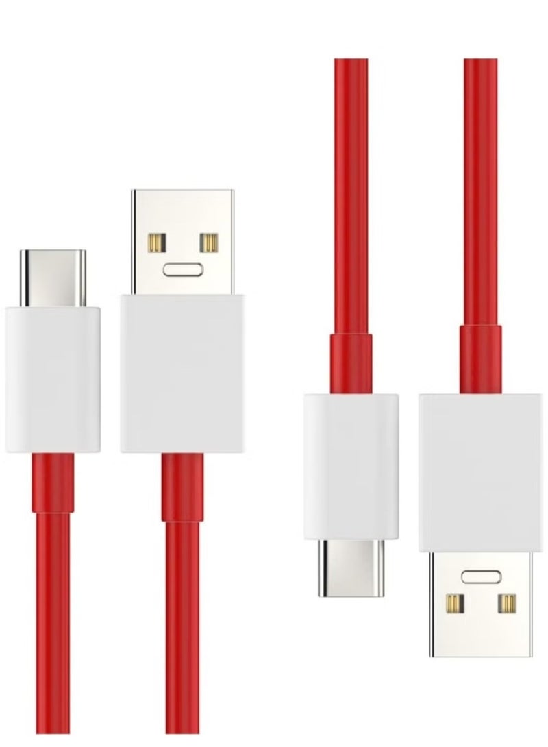 TIGER "Dynamic Red Super Fast USB Type-C Cable – Perfect for OnePlus 11, 10 Pro, Nord N20, 8T, and More!" - Image 4