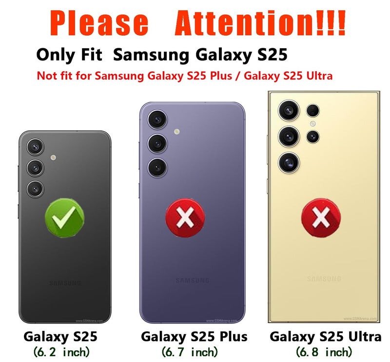 yuanming for Samsung Galaxy S25 Case,S25 Case,[Military Grade Drop Tested] with HD Screen Protector,Dual Layer Protective Heavy Duty Cell Phone Cover Non-Slip Shockproof Rugged Case for Galaxy S25 (Black) - Image 2