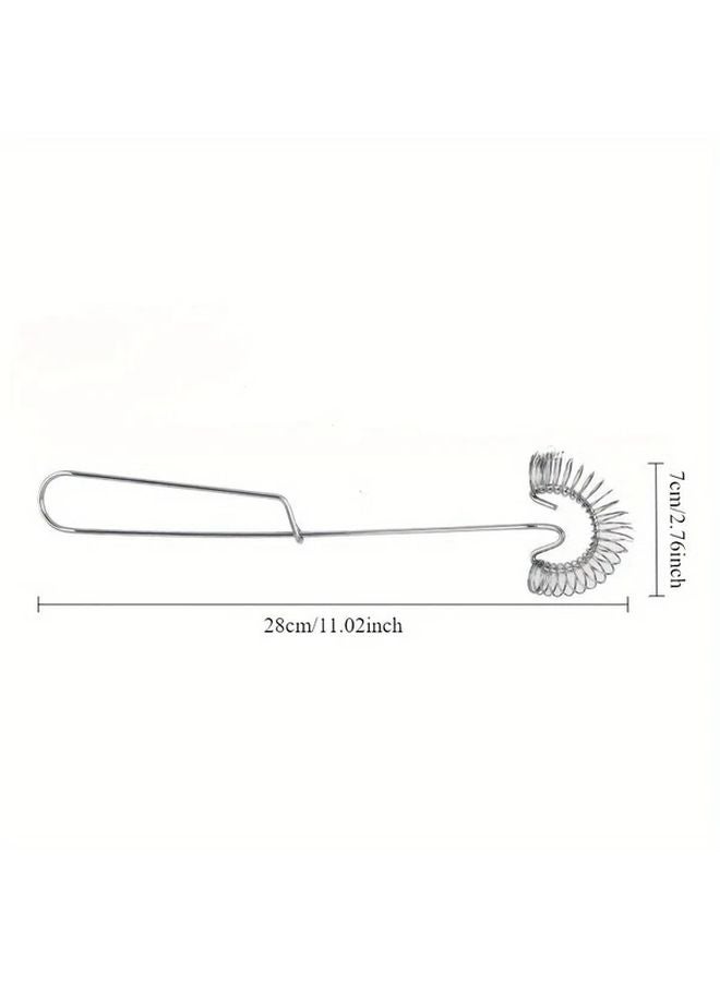 Portable Stainless Steel Manual Egg Beater Hand Mixer Whisk Tool Easy Clean - Image 4