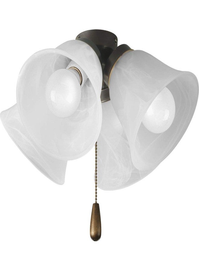 Progress Lighting P2643-20WB Fan Light Kit, Antique Bronze - Image 1