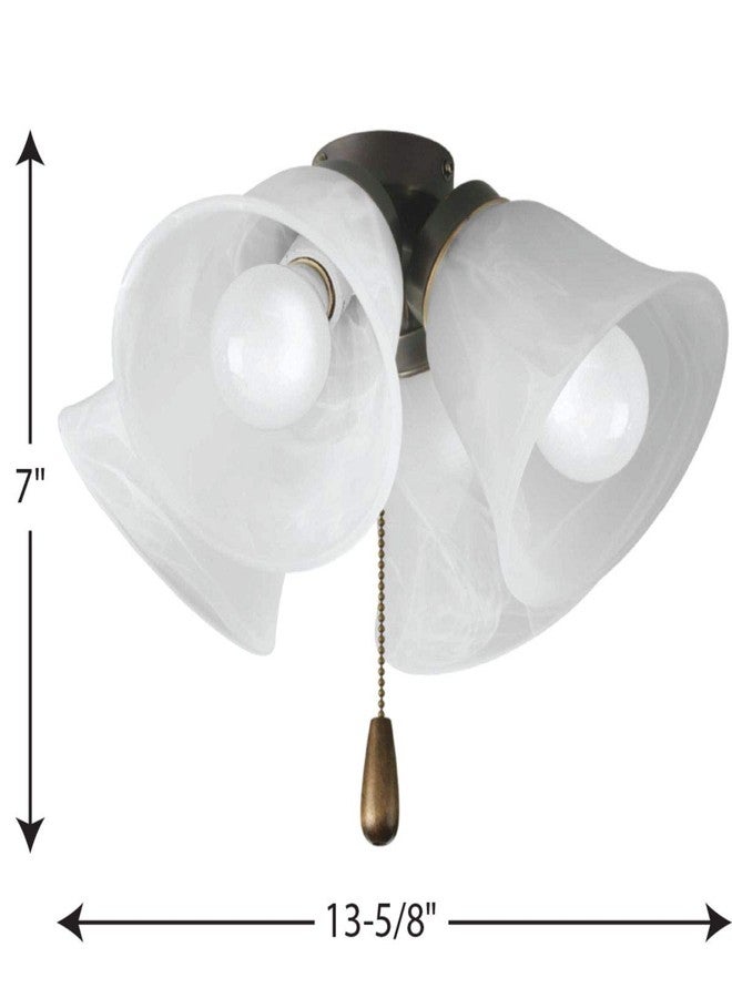 Progress Lighting P2643-20WB Fan Light Kit, Antique Bronze - Image 4