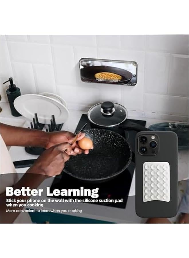 Silicone Suction Phone Case - Suction Cup Phone Holder | Suction Phone Case Mount | Non Slip Suction Cup Phone Mount | Phone Suckers Cups Adhesion | Mobile Phone Case Holder for Mobiles Tablets - Image 3