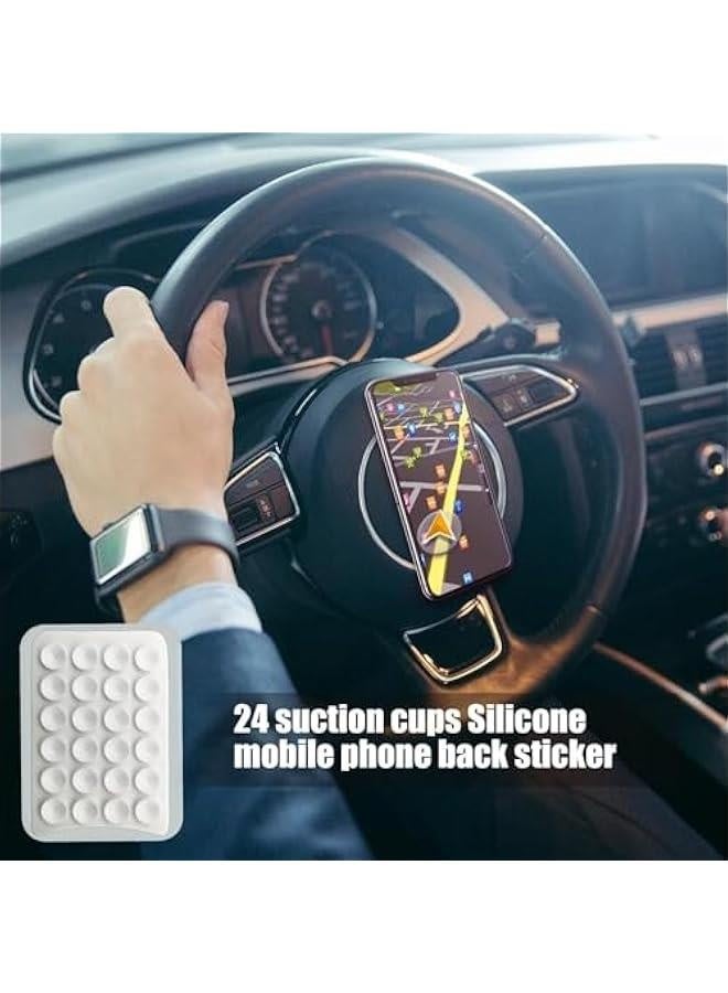 Silicone Suction Phone Case - Suction Cup Phone Holder | Suction Phone Case Mount | Non Slip Suction Cup Phone Mount | Phone Suckers Cups Adhesion | Mobile Phone Case Holder for Mobiles Tablets - Image 2