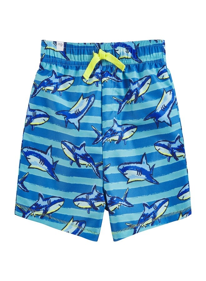 Mud Pie Baby Boys Swim Trunks, Shark, Small - Image 1