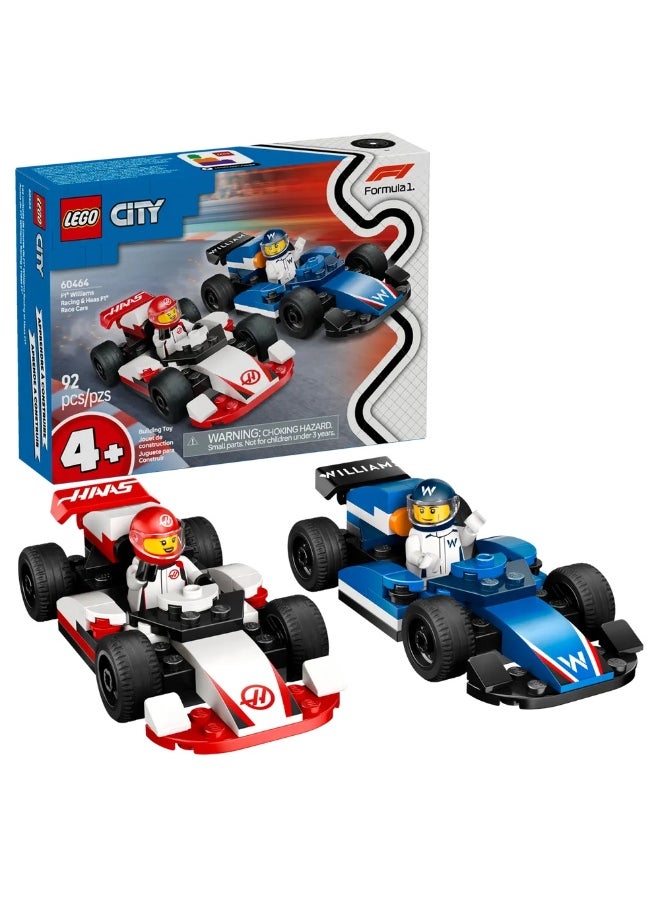 LEGO LEGO - City F1 Williams Racing & Haas F1 Race Cars 92 Pieces - 60464  - Image 2