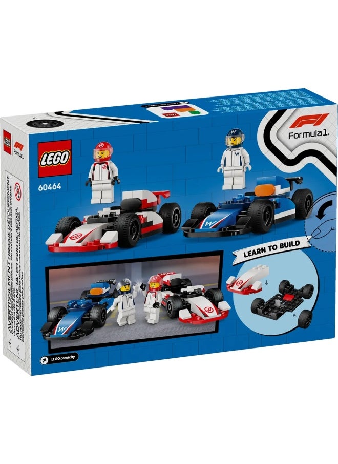 LEGO LEGO - City F1 Williams Racing & Haas F1 Race Cars 92 Pieces - 60464  - Image 5