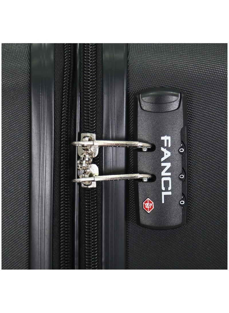 Fancl مجموعة عربة أمتعة فانكل هارد شيل 5 قطع، أسود - Image 5