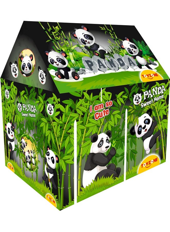 Toy Zone TOY ZONE Tent House Play Set- Panda | Kids Tent House | Panda Kids Tent | Light Weight | Outdoor & Indoor Play Tent | Easy to Assemble | for Age 2+ Years  - Image 1