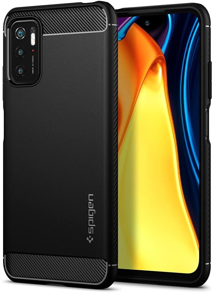 غطاء واقي لهاتف Xiaomi Poco M3 Pro، غلاف خلفي ناعم رفيع من TPU، غلاف سيليكون مرن متوافق مع Xiaomi Poco M3 Pro - أسود