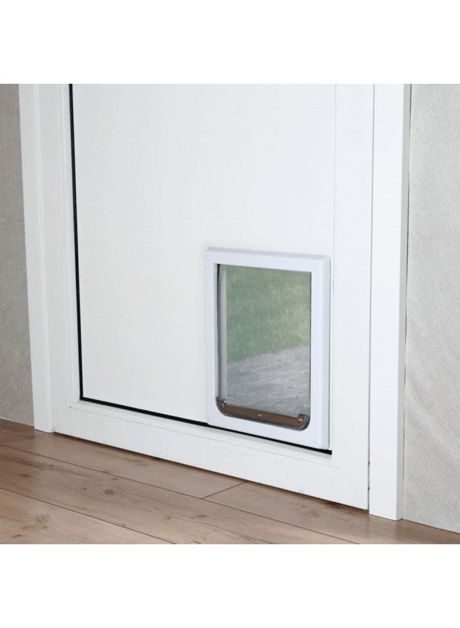 Trixie Pet Products 2-Way Locking Dog Door, Small to Medium Dogs, White - Image 2