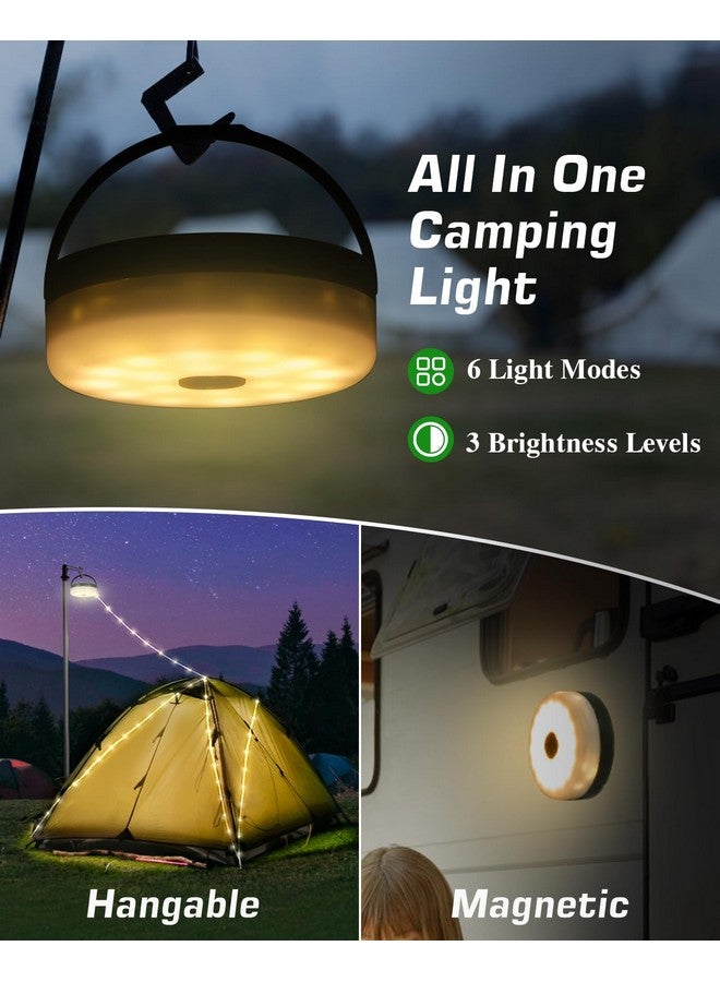 Anpro 2 In 1 Camping String Lights, 32.8 Ft String With Warm White 132 Leds, Usb Rechargeable With Remote Control, Adjustable Brightness, 6 Light Modes, Portable Camping Light For Outdoor, Decoration - Image 3