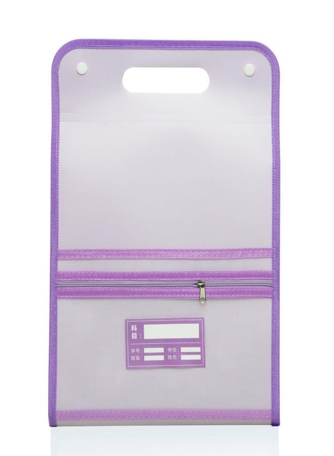 Shining Zon Vertical Expanding File Folder 13 Pockets Accordion File Folder Organizer for A4 Letter Size Paper Document Holder Organizer for School, Home, Office (36 * 24cm) (Pack of 1 Purple Colour)