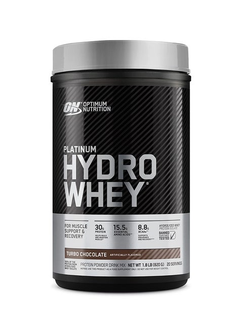 Platinum Hydro Whey Turbo Chocolate 1.8Lbs-820 Grams-20 Servings