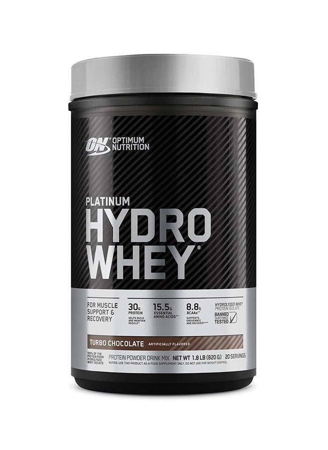 Optimum Nutrition - Platinum Hydro Whey Turbo Chocolate 1.8Lbs-820 Grams-20 Servings - Image 1