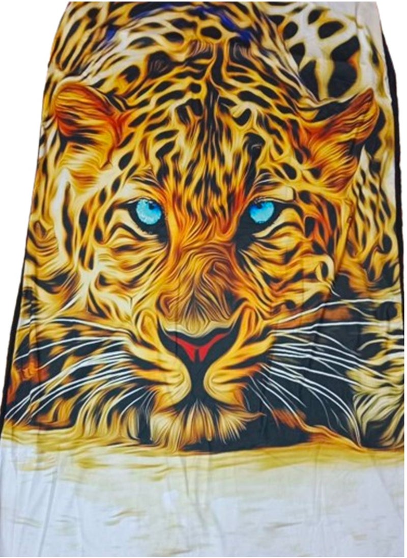 Generic Summer Printed Women's Abaya - Tiger  - Image 2