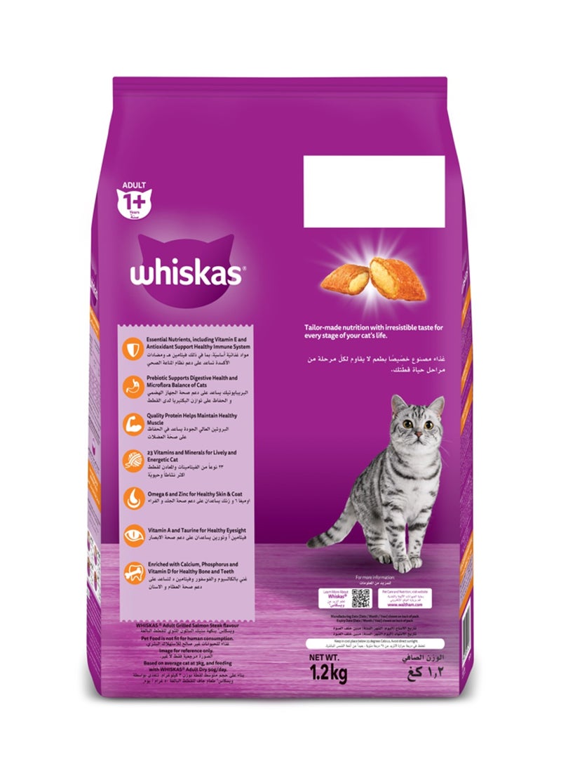 Whiskas طعام قطط جاف شريحة سلمون مشوي - Image 2