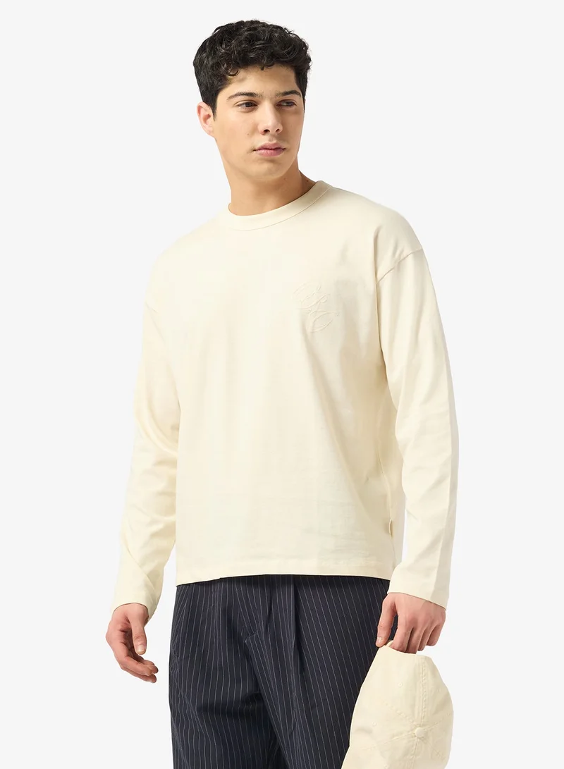 JACK & JONES Structured Regular Fit Crew Neck T-Shirt