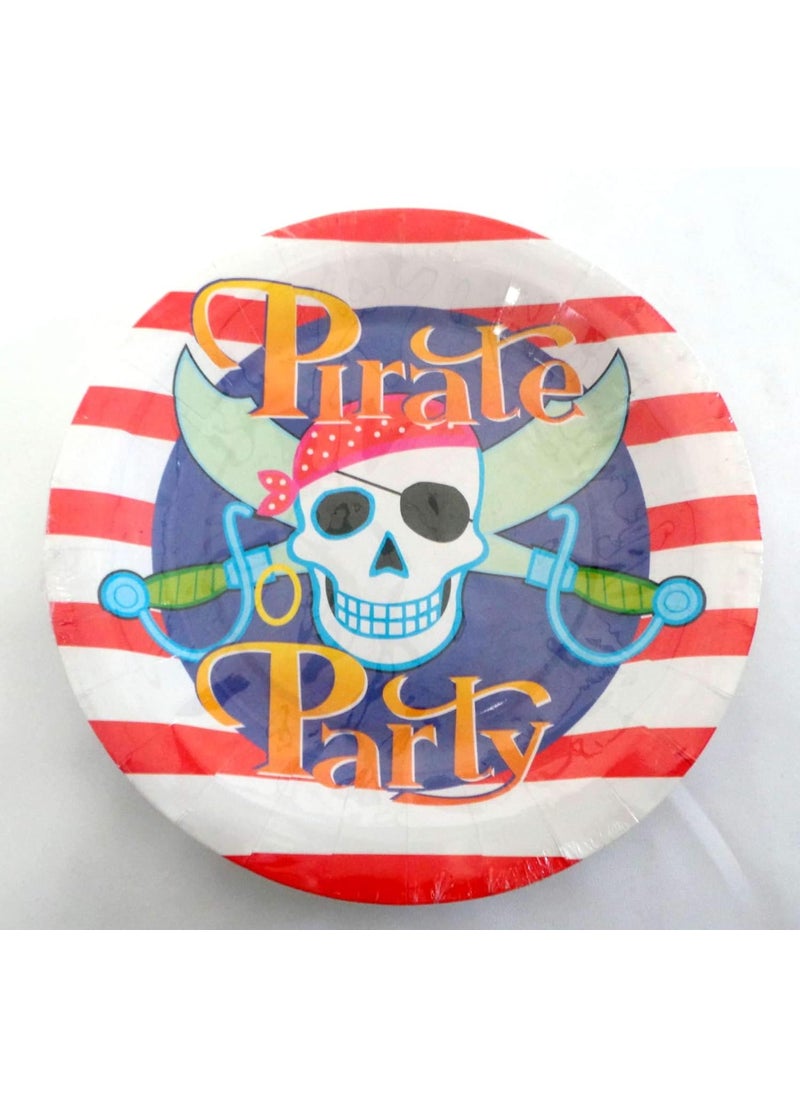 Funcart Funcart Pirate Party Theme 7 Disposable Plate (6 Pcs/Pack) 