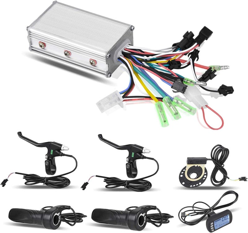 comfrt Electric Motor Control, 24V/36V 250W/350W Brushless Motor Controller LCD Panel Kit for E-Bike Electric Bike Scooter - Image 1