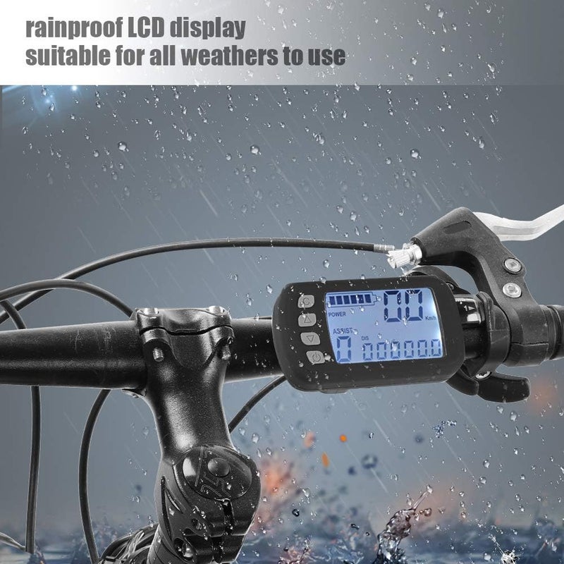 comfrt Electric Motor Control, 24V/36V 250W/350W Brushless Motor Controller LCD Panel Kit for E-Bike Electric Bike Scooter - Image 2