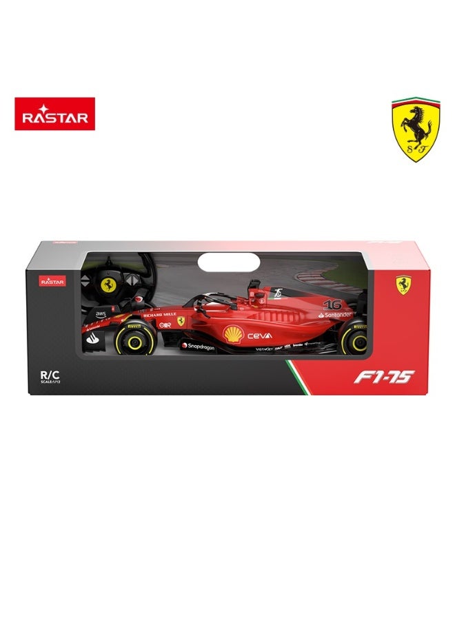 Rastar 1:12 Scale Ferrari F1 75 Remote Control Car, Officially Licensed Ferrari RC Toy Car for Kids - Image 3