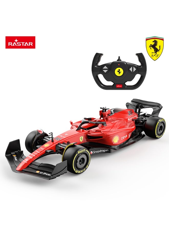 Rastar 1:12 Scale Ferrari F1 75 Remote Control Car, Officially Licensed Ferrari RC Toy Car for Kids - Image 1
