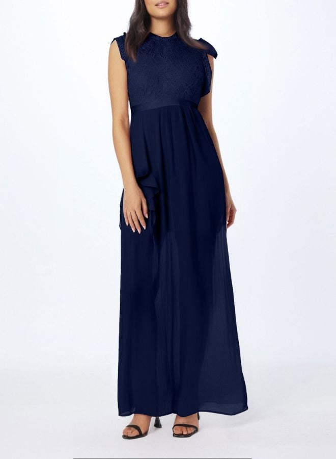 Tepveisoy Fashion Ladies Long Dress Small Dress Lace Bridesmaid Evening Dress  - Image 2