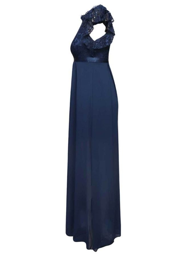 Tepveisoy Fashion Ladies Long Dress Small Dress Lace Bridesmaid Evening Dress  - Image 5