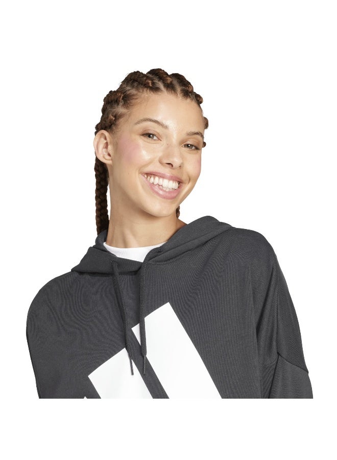 Adidas essentials big logo french terry loose women hooded sweatshirt - Image 5