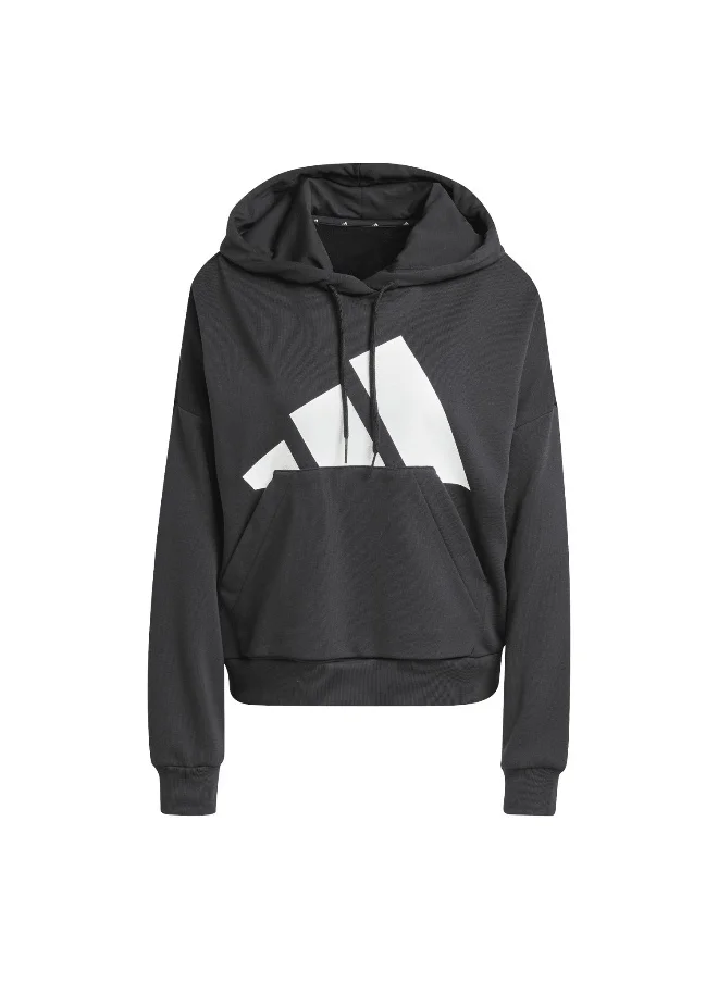 Adidas adidas essentials big logo french terry loose women hooded sweatshirt