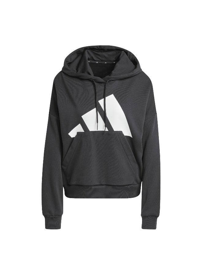 Adidas essentials big logo french terry loose women hooded sweatshirt - Image 1