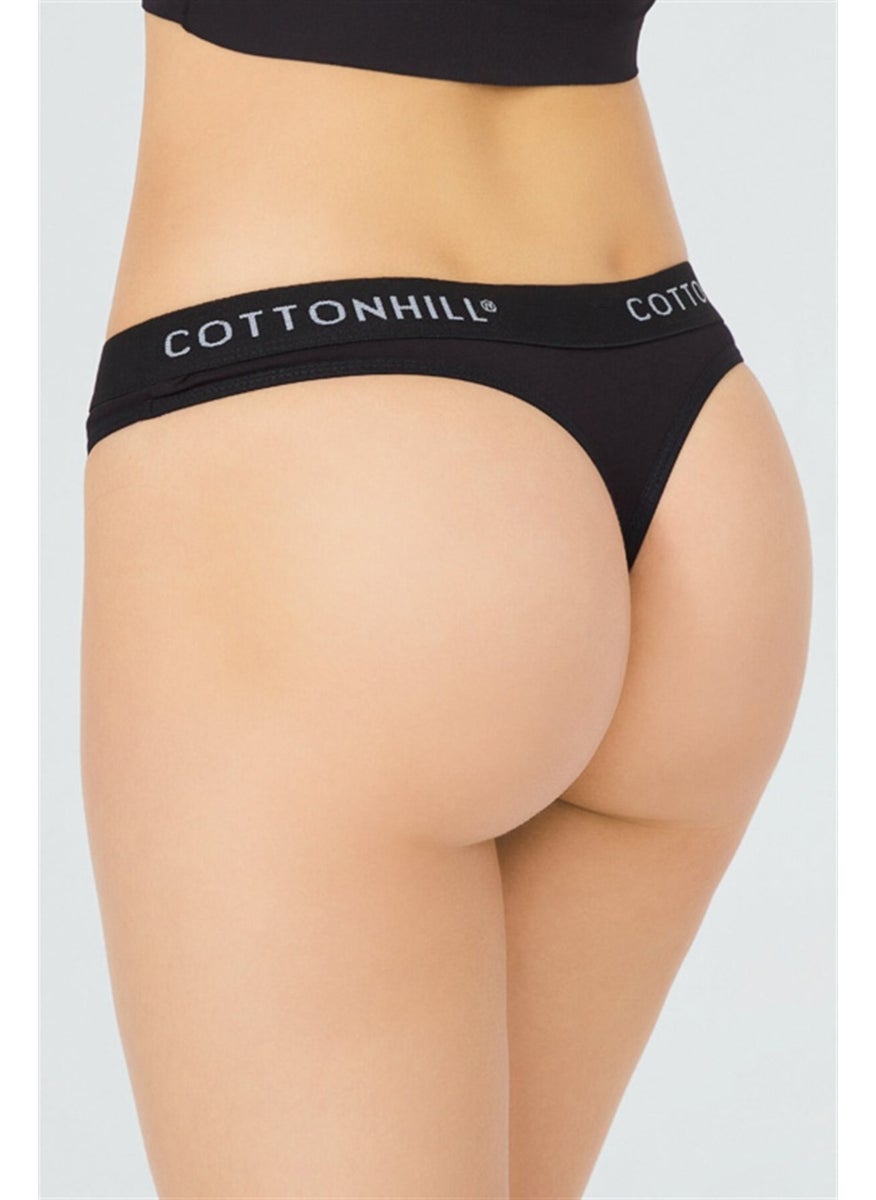 COTTONHILL - Cotton Basic Women's Thong Panties 3 Pack - Image 1