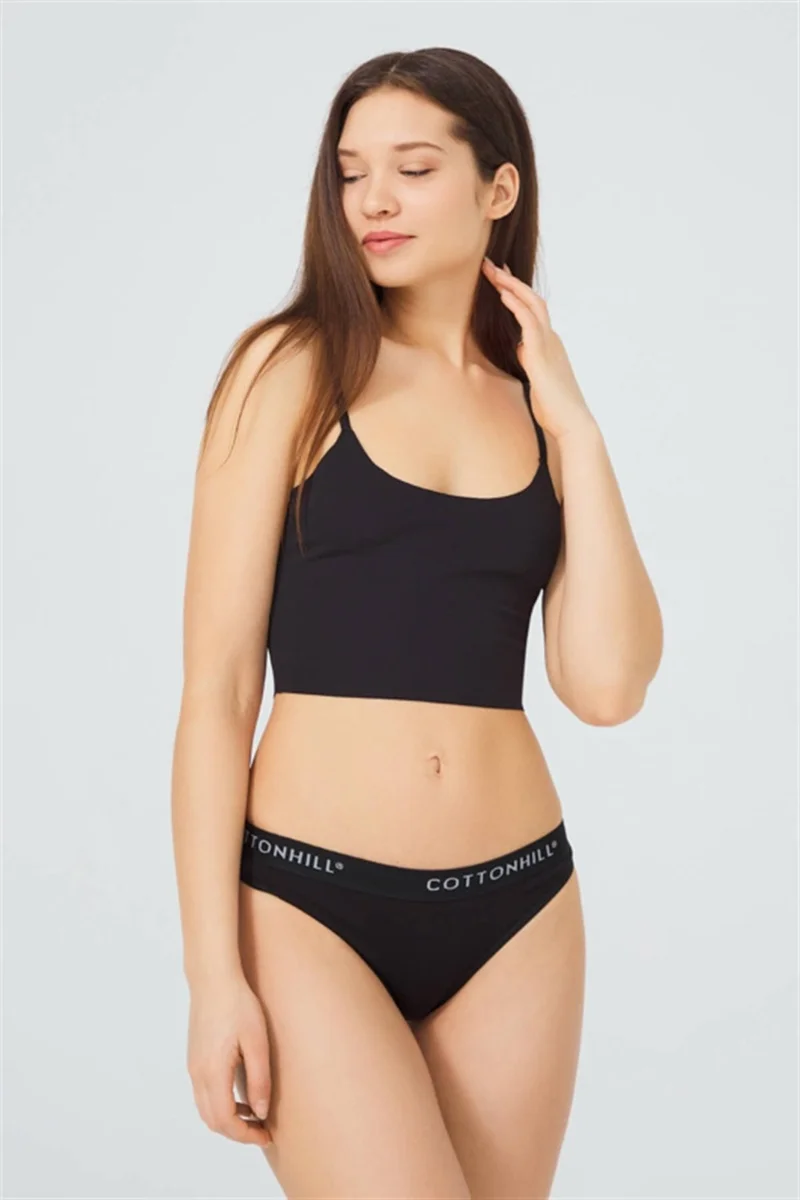COTTONHILL Cotton Basic Women's Thong Panties 3 Pack