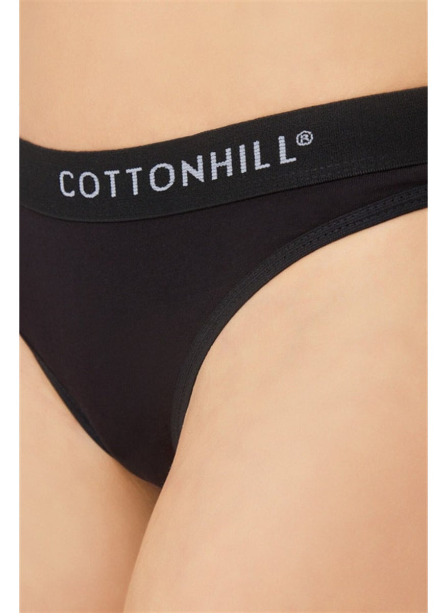 COTTONHILL - Cotton Basic Women's Thong Panties 3 Pack - Image 1