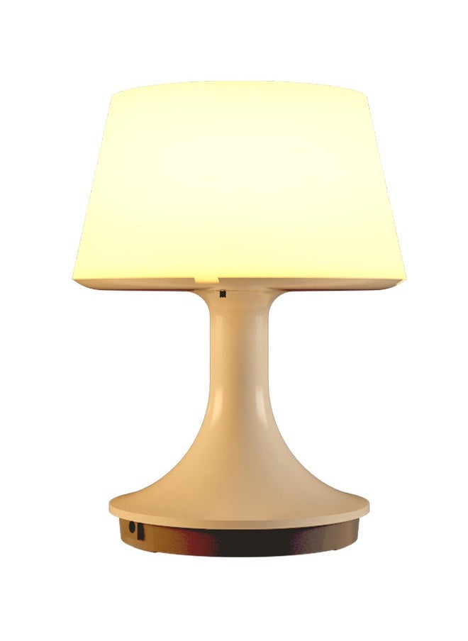 DUNISO - Bedside Table Lamp LED Desk Lamp with Charging Port and Remote Control Modern Small Lamp with Lampshade for Bedroom Living Room Nightstand Office Reading - Image 1