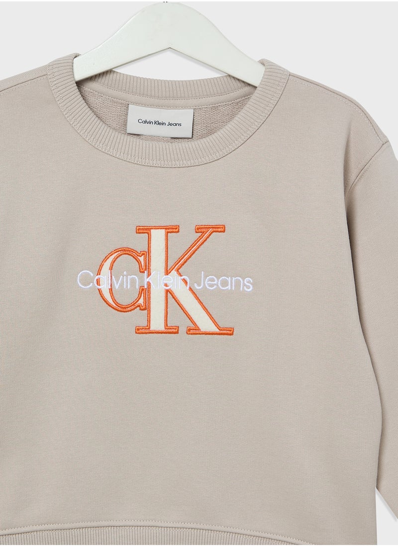 Calvin Klein Jeans Kids Graphic Logo Sweatshirt  - Image 3