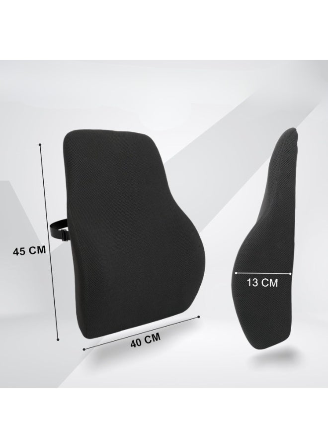 [Orthopedic Seat Cushion & Back Rest Combo] - Coccyx & Lumbar Support for Upper & Lower Back Pain Relief - Practical Solution for All Chairs - Image 4