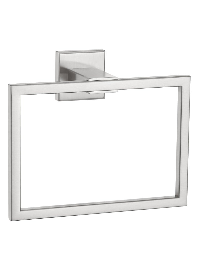 Angle Simple Angle Simple Hand Towel Holder Brushed Nickel SUS 304 Stainless Steel Square Bathroom Towel Ring Hanger Wall Mount 709 Inches 