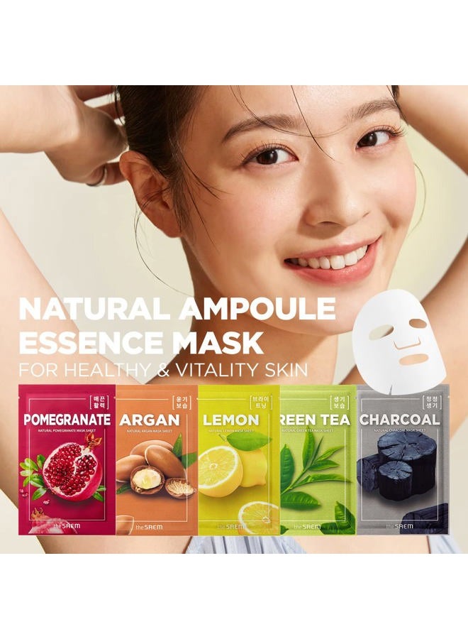 the SAEM [the SAEM] Natural Facial Mask Sheet 21ml Combo Set (13 Pack) - Korean Daily Skin Care Variety Pack, Moisturizing, Brightening, Soothing, Firming Care - Image 2