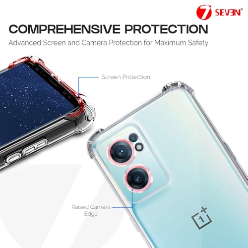 7-Seven 7SEVEN® Back Cover for Oneplus Nord CE 2 5G Transparent Mobile Back Case Shock Proof Design Camera Edges Protection Crystal Clear Phone Case Silicon Soft TPU and Flexible Bumper Phone Cover - Image 4