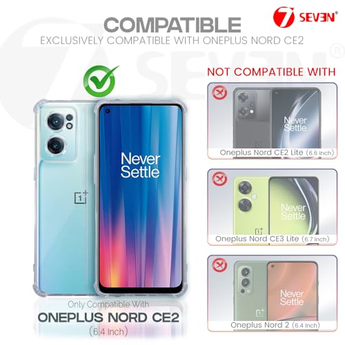 7-Seven 7SEVEN® Back Cover for Oneplus Nord CE 2 5G Transparent Mobile Back Case Shock Proof Design Camera Edges Protection Crystal Clear Phone Case Silicon Soft TPU and Flexible Bumper Phone Cover - Image 2