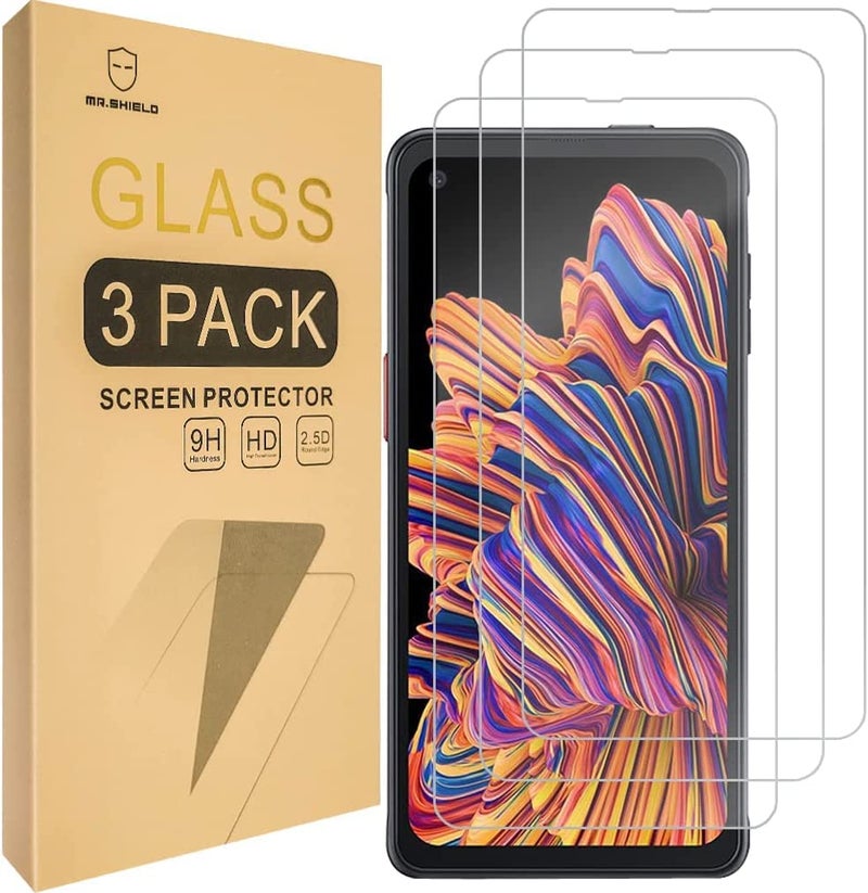 Mr Shield Mr.Shield [3-Pack] Designed For Samsung Galaxy Xcover Pro [Tempered Glass] [Japan Glass with 9H Hardness] Screen Protector with Lifetime Replacement - Image 1