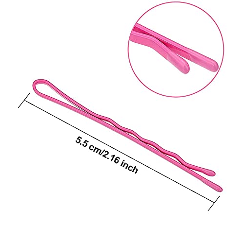 FAMEZA Colored Hair Bobby Pins, 100 Count Hair Clips, Premium Hair Pins for Kids, Girls and Women, Great for All Hair Types, 2.16 Inches (Multi-color) - Image 2