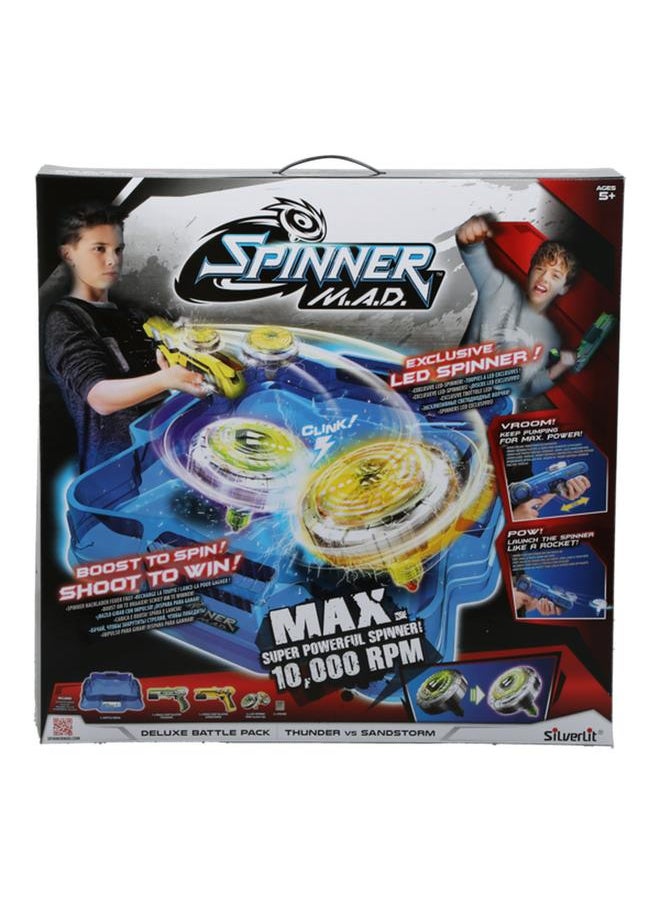 Silverlit - Mad Deluxe Battle Spinner Beyblade with 8 Accessories - Image 1