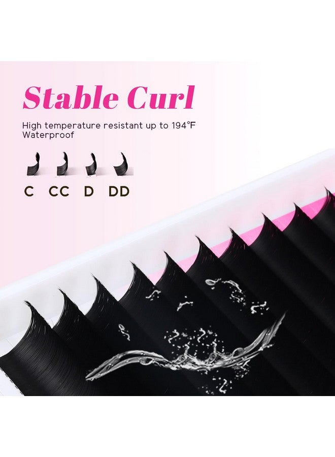 TDANCE Cashmere Easy Fan Lash Extensions Self Fanning Volume Lash Extensions D Curl 0.07mm 14-19mm Matte Black Mega Volume Eyelash Extensions(0.07-D,14-19mm) - Image 5