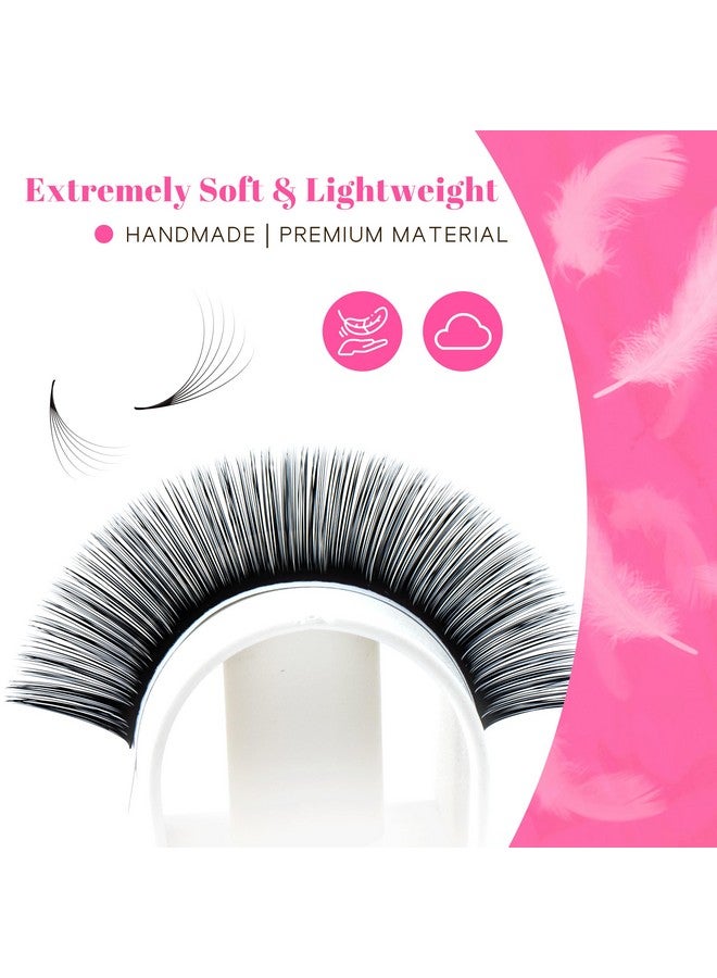 TDANCE Cashmere Easy Fan Lash Extensions Self Fanning Volume Lash Extensions D Curl 0.07mm 14-19mm Matte Black Mega Volume Eyelash Extensions(0.07-D,14-19mm) - Image 4